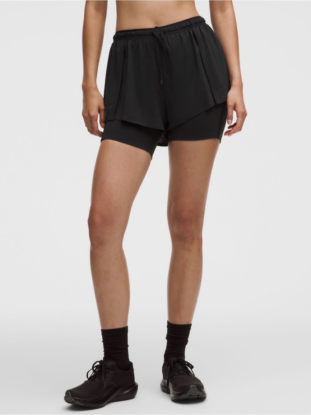 Lululemon Lightweight 2-in-1 Running HR Short Black NWT MSRP $98